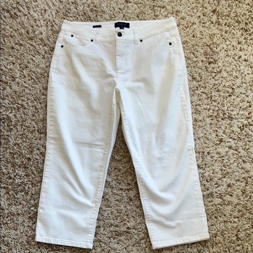 Talbots Classic White Cropped Jeans